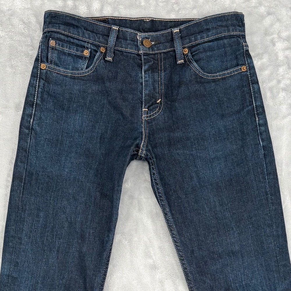 Levi's Jeans Mens 30x32 (Fits 30x30) Dark Wash 511 Slim Fit Classic Stretch - Picture 4 of 14